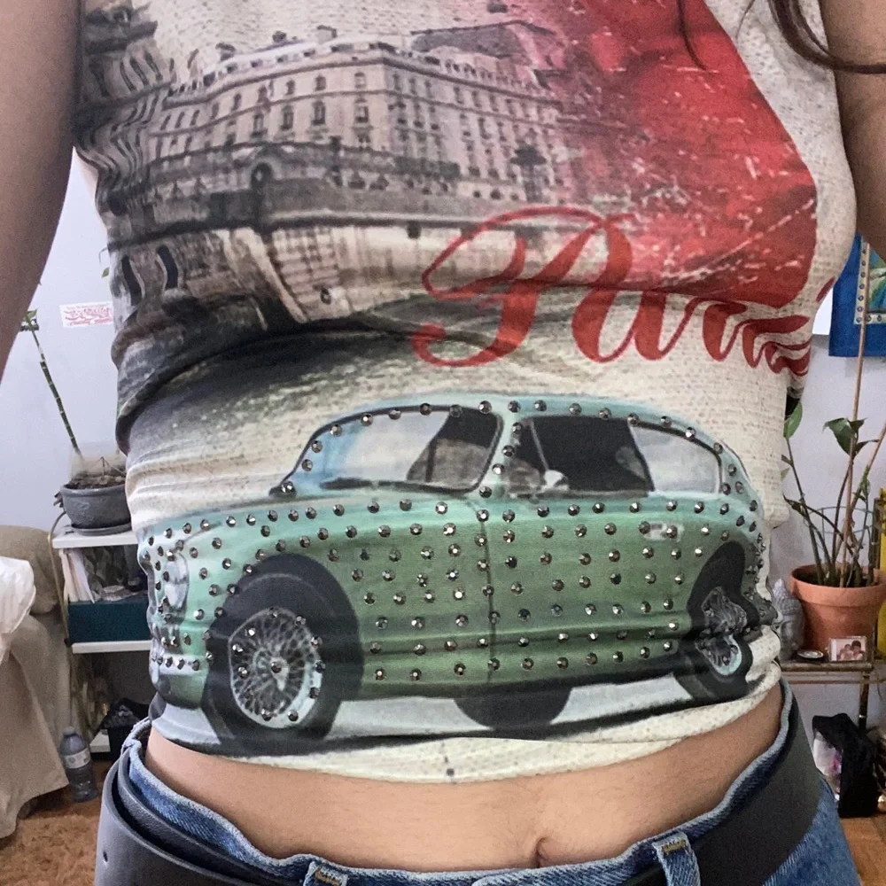 Vintage Rhinestone Top - Picture 3 of 4